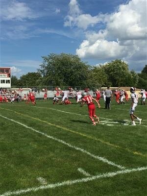 St. Joe's varsity football team beat Guerin Prep 47-18 Saturday in River Grove. 